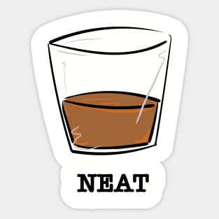 Whiskey Neat Sticker